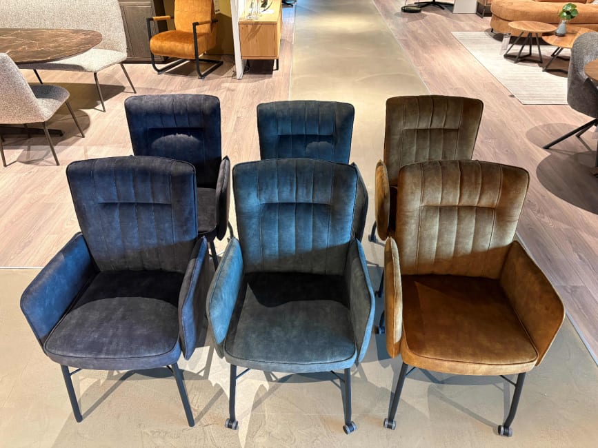 Set van 6 Eetkamerstoelen Olvi