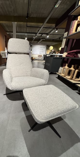 Relaxfauteuil inclusief poef