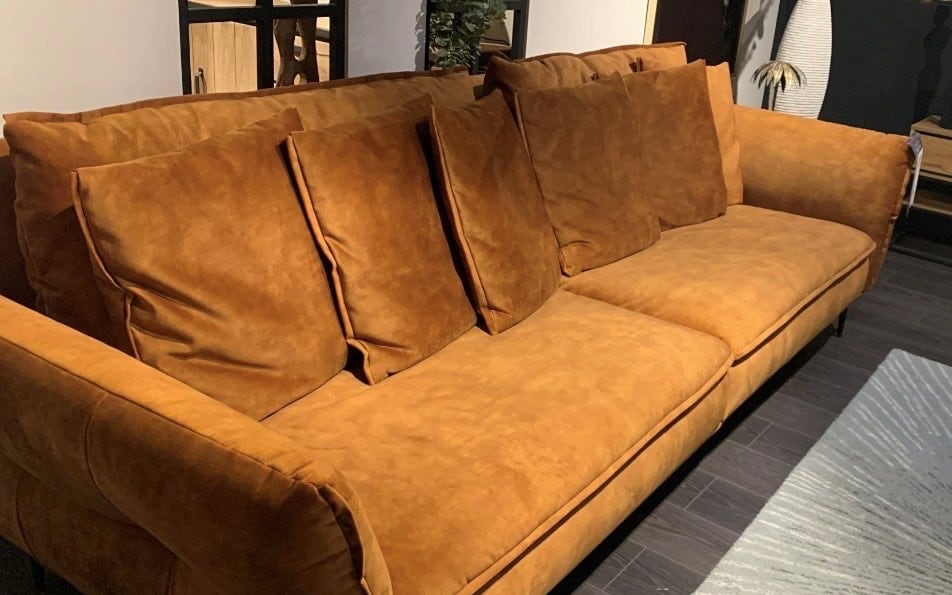 Canapé 4 places av accoudoirs inclinables