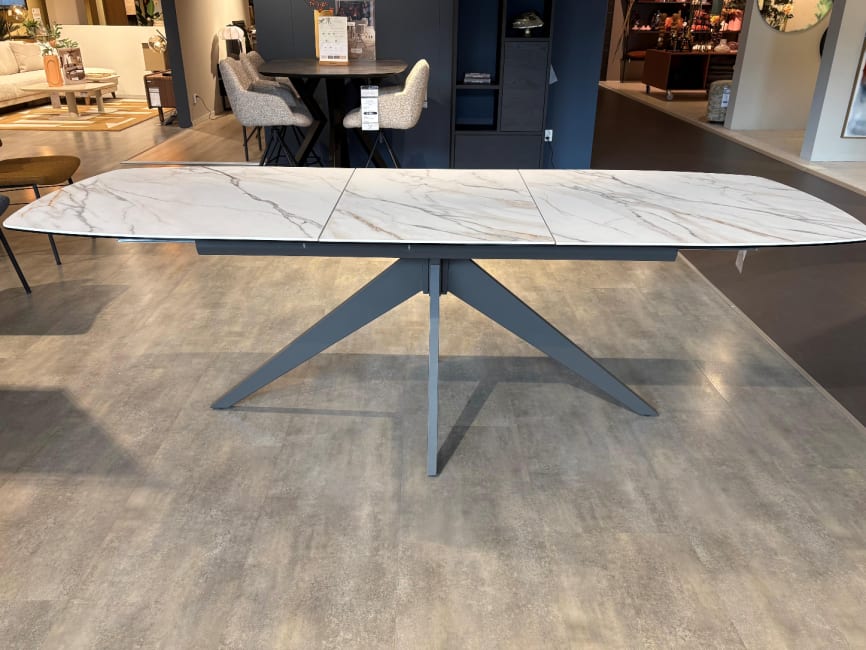 Eettafel Padova - uitschuifbaar 180(+60)x90 cm, wit
