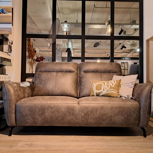 Valletta 2,5 zits in Microleder Nevada Olijf