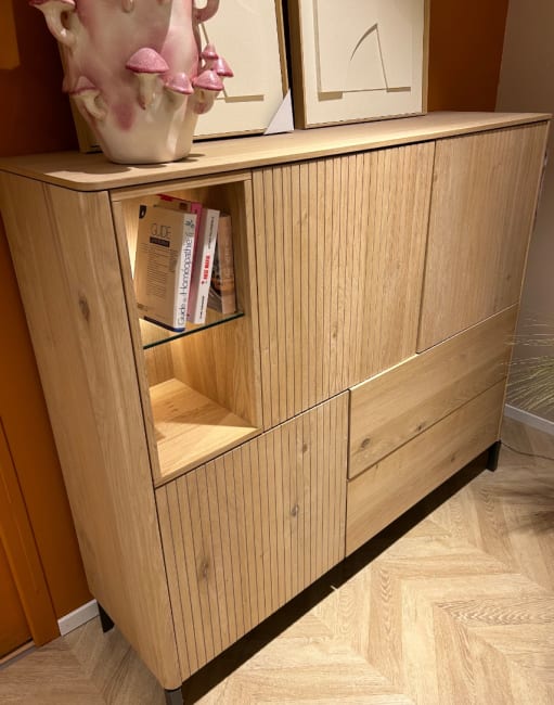 DRESSETTE 153 cm - 3 portes + 2 tiroirs + 2 niches