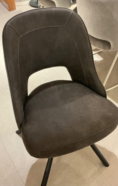 CHAISE -piétement métal noir