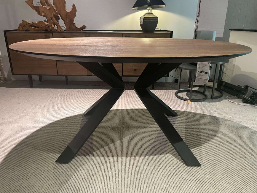 Eetkamertafel Fresno 120x160cm - Fineer recht