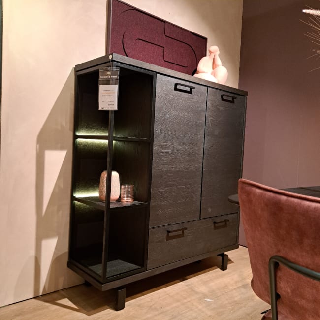 Highboard in Castle Antraciet met Ledverlichting