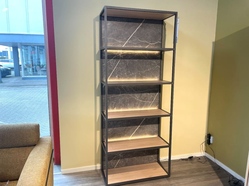 Boekenkast Helsinki 80cm - 5niches (+LED)