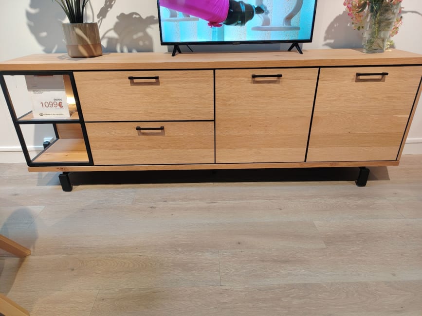 Buffet 230 cm - 2-portes + 2-tiroirs + 2-niches (+ LED)