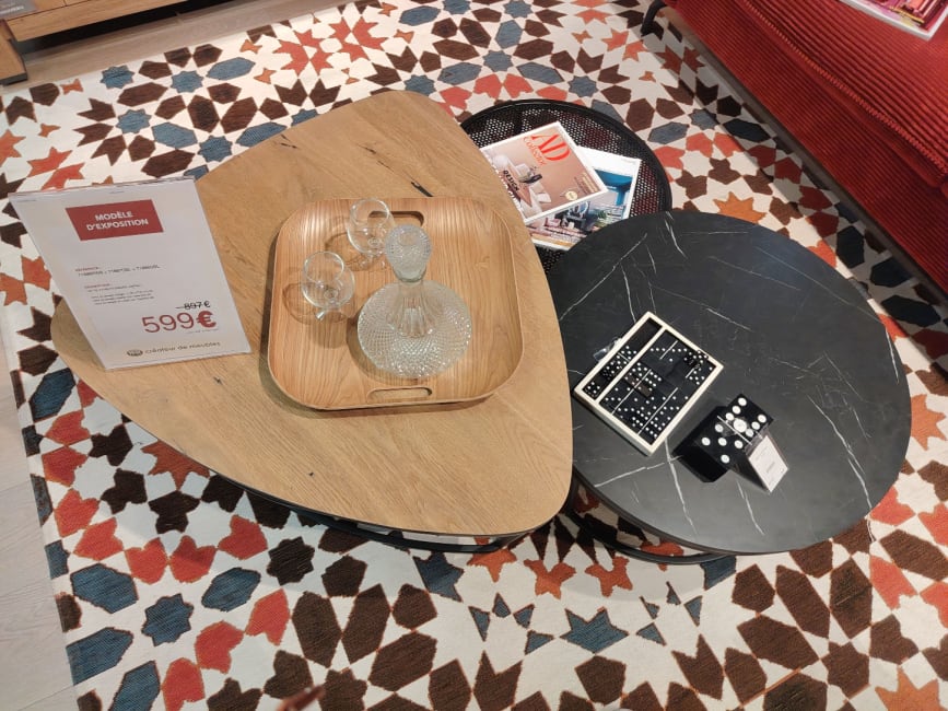 Ensemble de 3 tables basses