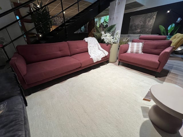 Canapé 3pl + Appui-tête + loveseat