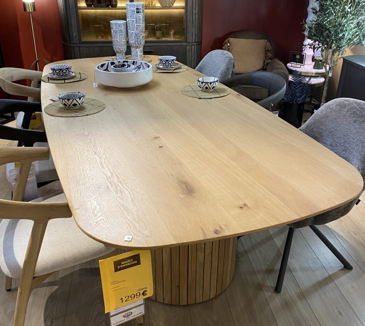 Table ovale  270 x 110 cm