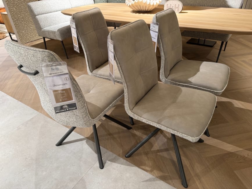 Milva eetkamerstoelen set