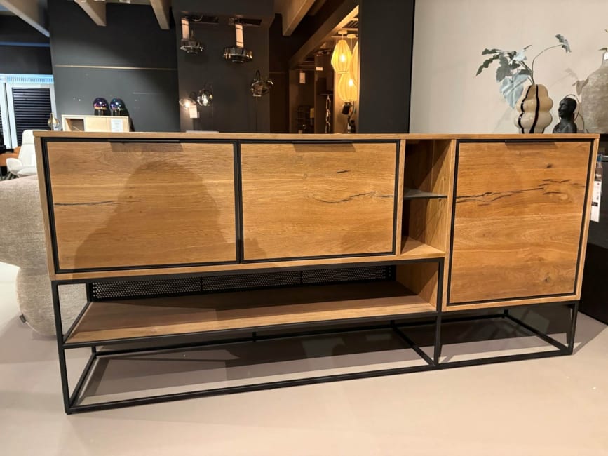 Dressoir City, Railway Brown - 190 cm