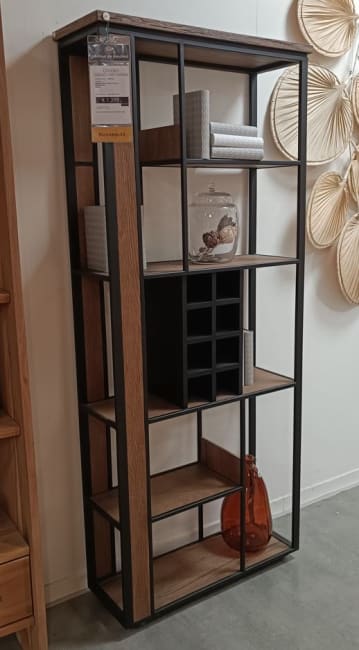 roomdivider 80 cm. - 8-niches + 8-ranges bouteilles