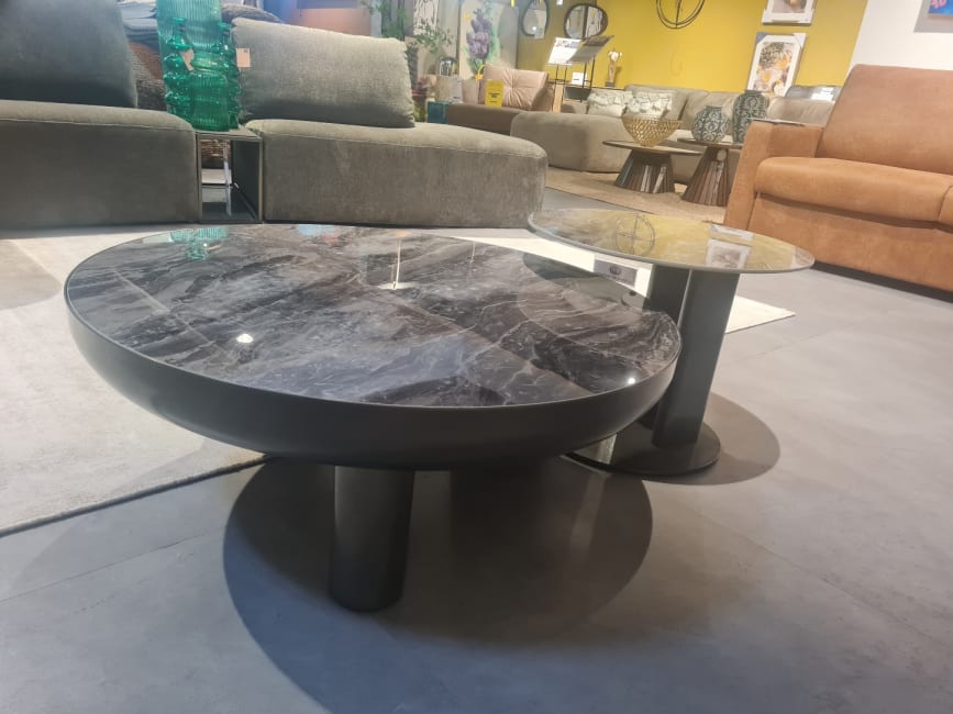 LOT tables basses forme arrondie