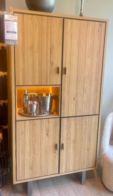 Armoire 100 cm - 4-portes + 1-niche (+ LED)