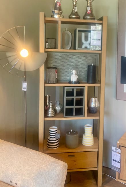 Roomdivider 70 cm - 1-tiroir t&t + 7-niches + 6-ranges bouteilles