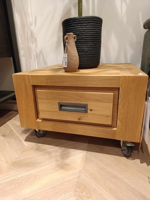 table basse 80 x 80 cm + 1-tiroir t&t