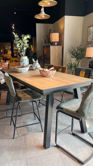 TABLE DE BAR À RALLONGE