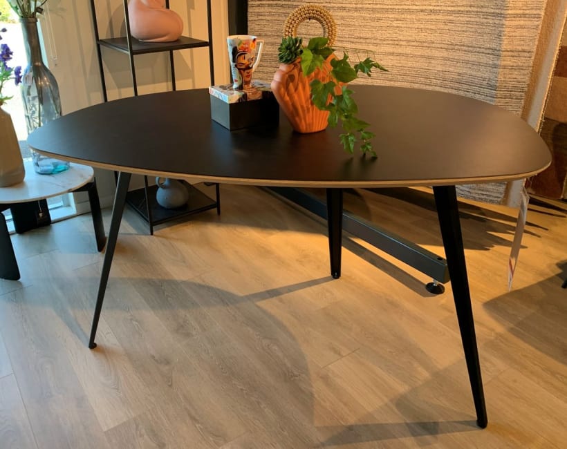 Table de bar noire 150 x 100