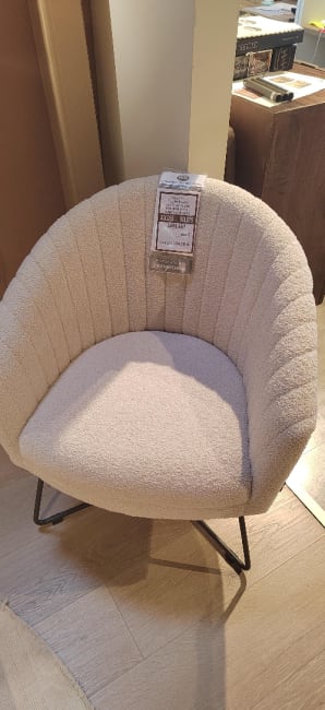 Fauteuil avec cadre métal noir