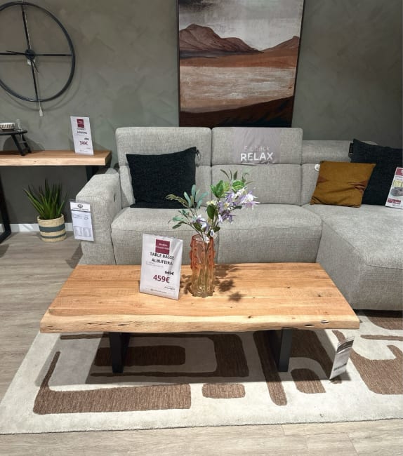 Table Basse bord ondulés