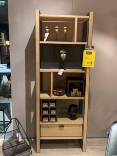 Roomdivider 70 cm - 1-tiroir t&t + 7-niches + 6-ranges