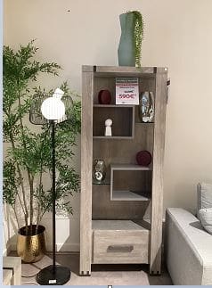 Bibliothèque 75 cm 1 tiroir + 5 niches