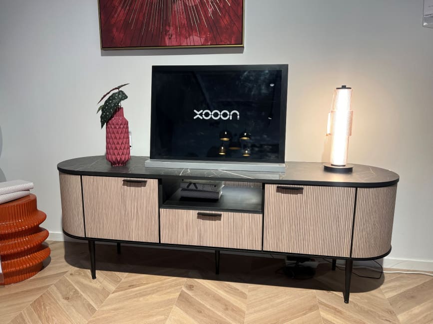Buffet bas 170 cm. - 2-portes + 1-tiroir + 1-niche (+ LED)