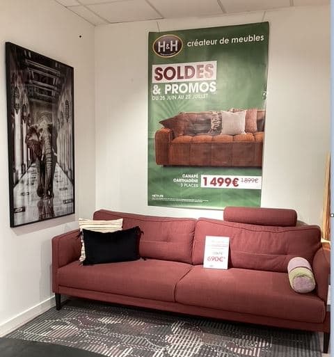 Canape Cordoba 3.5 places + têtière