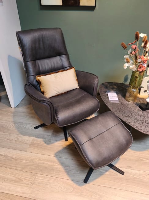 Fauteuil + pouf