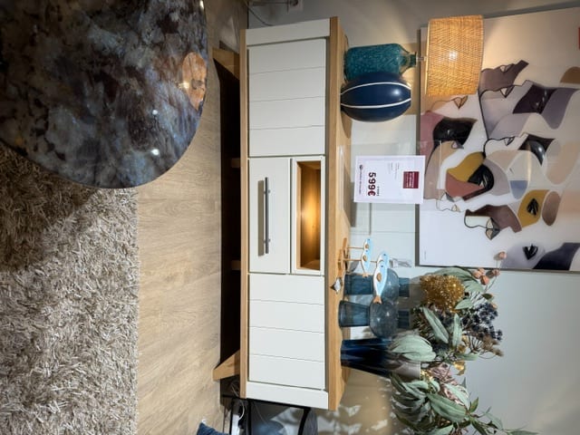 Meuble TV 170cm - 1 Tiroir + 2 Portes rabattantes