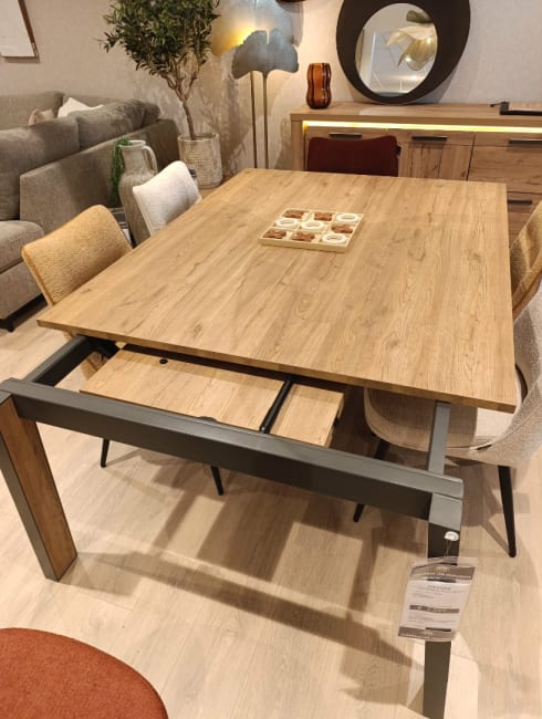TABLE A RALLONGE 150(+60)X120