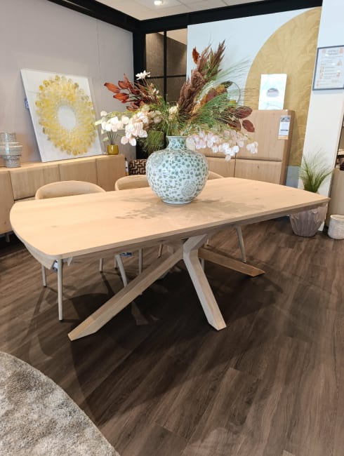 TABLE de repas - 200 (+80)X100cm