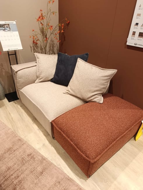 1.5 PLACES ACCOUDOIR GAUCHE + POUF PM