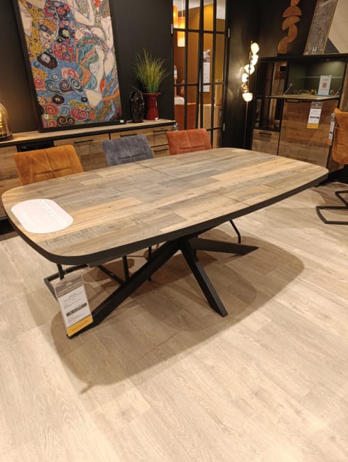 TABLE A RALLONGE 190(+60)X100 OVALE