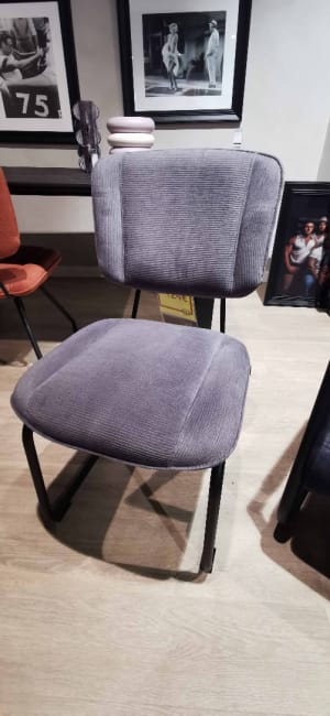 Chaise cadre traineau rond