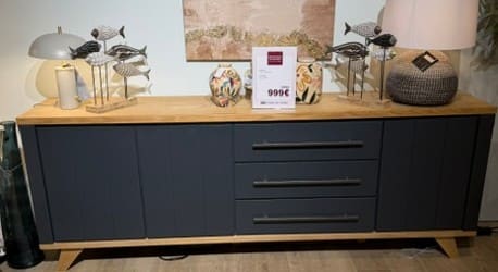 BUFFET 230 cm - 3-portes + 3-tiroirs