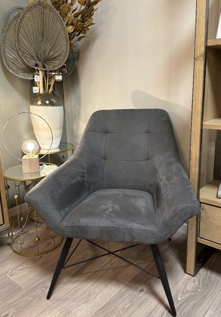 Fauteuil LOUNGE avec PIETEMENT AVEC LIAISONS CROISÉES