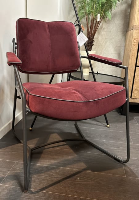 Fauteuil AVEC CADRE ET ACCOUDOIRS METAL