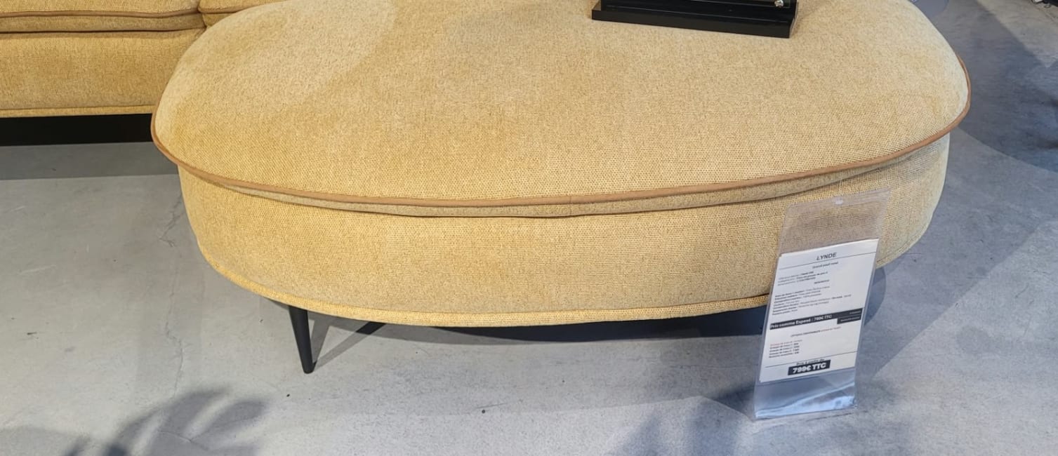 Grand pouf rond