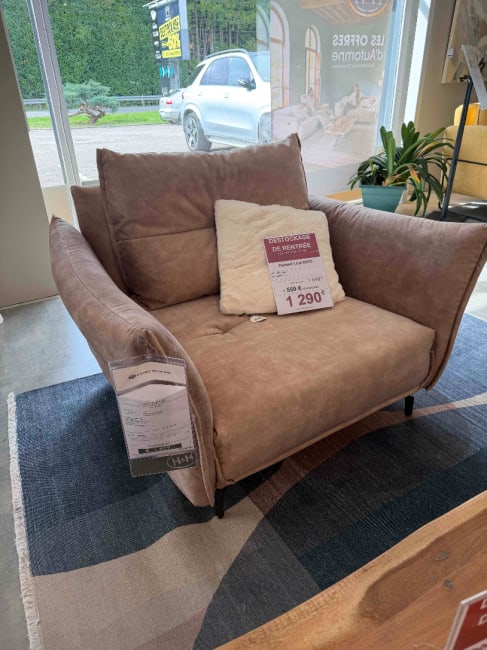Fauteuil loveseat 1,5 places