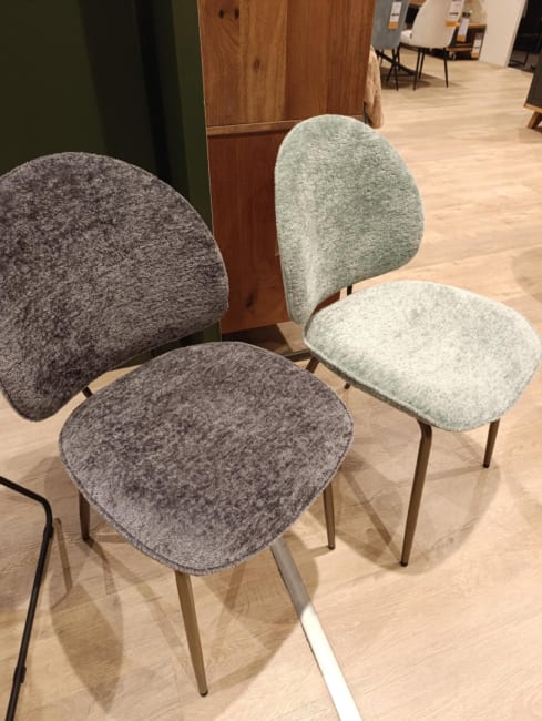 CHAISE ANTHRACITE OU VERTE