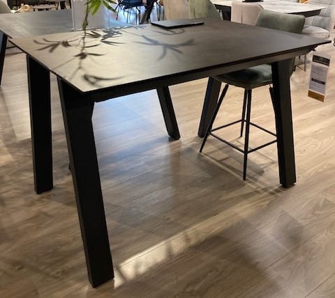 table bar céramique coloris rouille