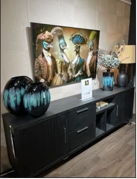 Buffet 233cm  - 2 Portes - 2 Tiroirs + 3 Niches (+ LED)