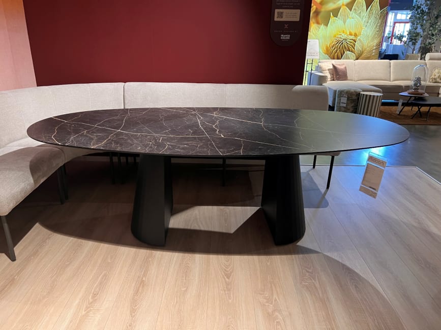 Eettafel Arabax ellips - 240x120 cm - Onyx
