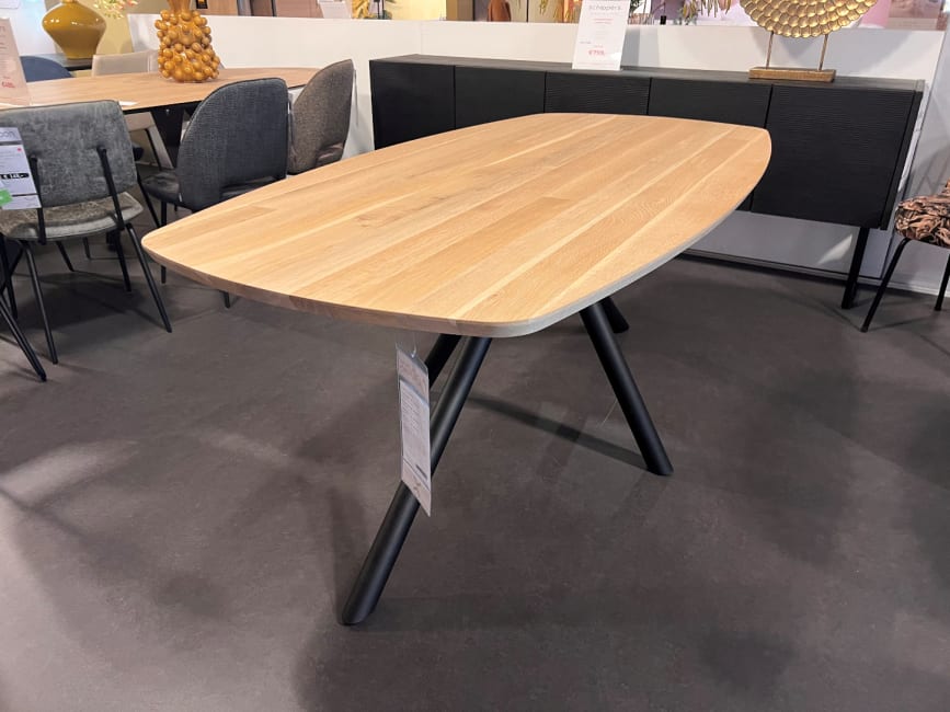 Eettafel Arvada - ovaal 190x100 cm - Naturel