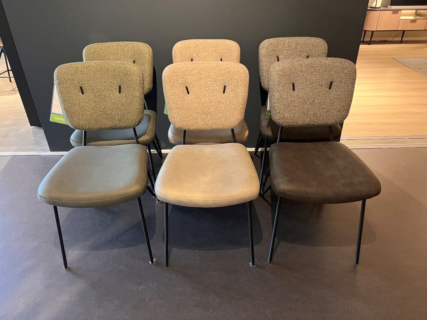 Set van 6x eetkamerstoel June