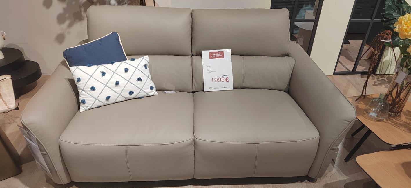 Canapé fixe 2,5 places