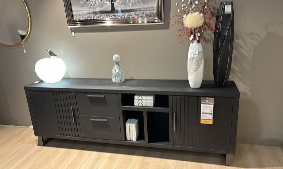 Buffet 233 cm - 2-portes + 2-tiroirs + 3-niches (+ LED)