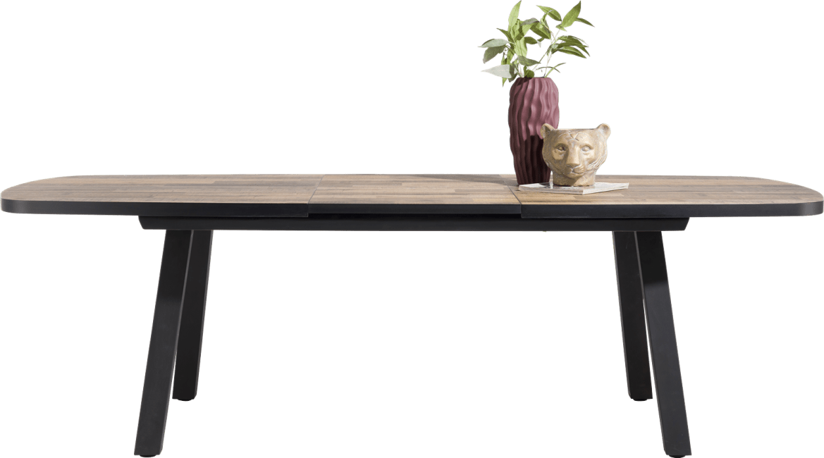 H&H - Avalox - Industriel - table a rallonge ovale 190 (+ 60) x 110 cm